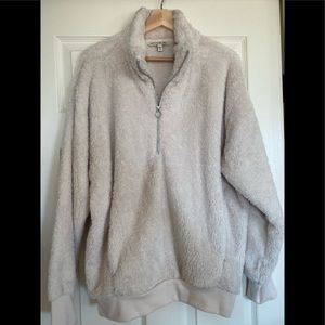 Women’s Express One Eleven plush half-zip sweater